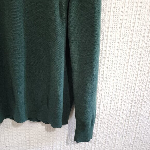 Michael Kors Men's Dark Green Long Sleeve Light Weight Sweater Size Medium - Picture 5 of 10